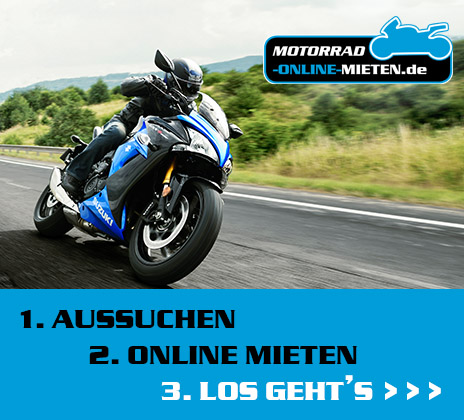 Motorräder online mieten